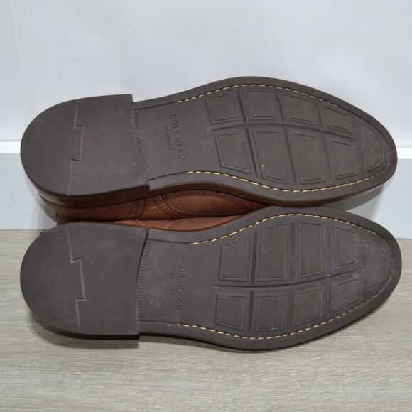 Cole Haan Men's Adam's Grand Chukka Brown Leather Boots Size 9.5 - Picture 5 of 9